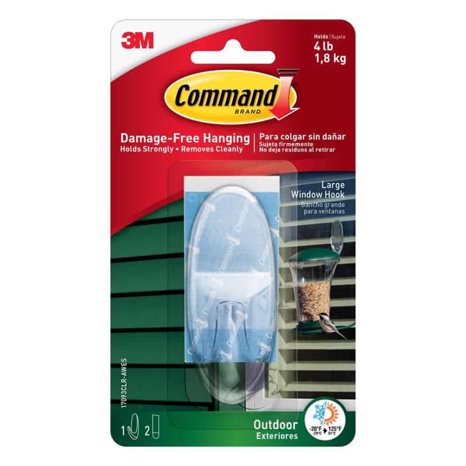 Command Large Plastic Hook 3.375 in. L 1 pk 3M