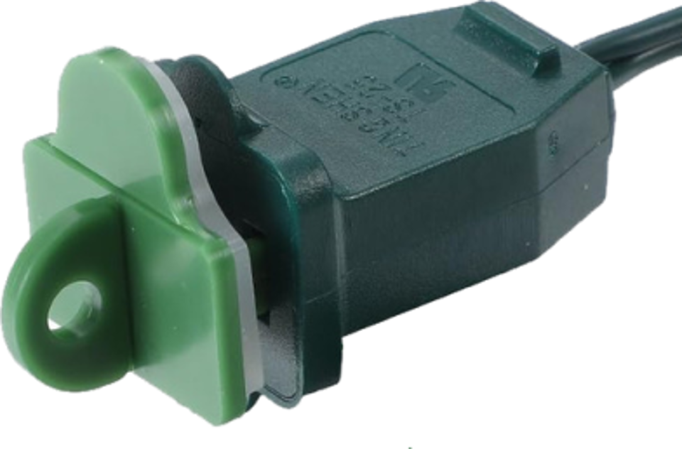 Weatherproof Gaskets & Plug Covers Green - 25 Pack