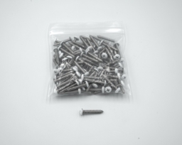 Screws 100Pk Stainless White 1" X #8 - Image 3