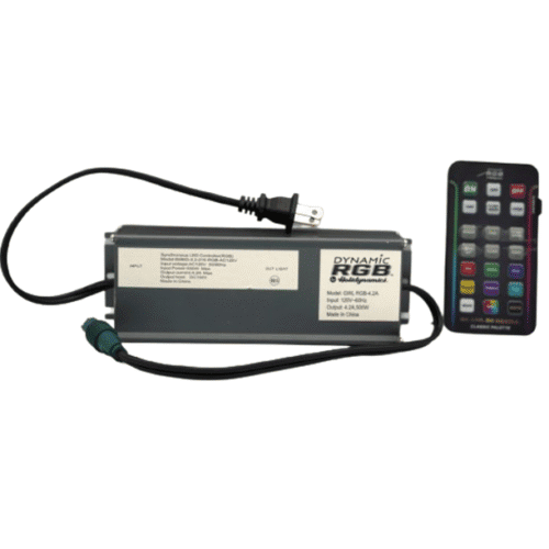 High-powered LED controller for professional stage and entertainment lighting setups.