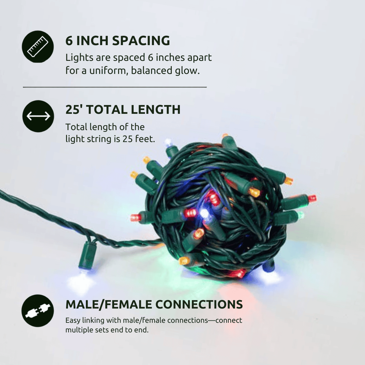 Multi 5mm 50L 6"