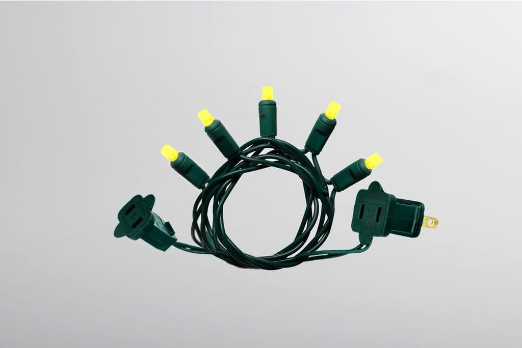 Indoor decorative string lights with LED bulbs for event lighting and illumination.
