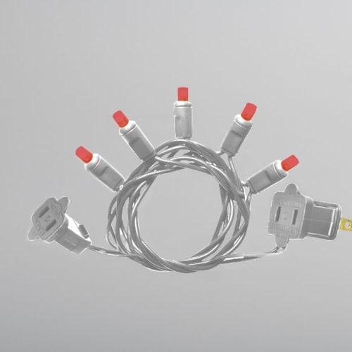 String lights with LED bulbs for outdoor or indoor lighting, energy-efficient decorative lighting fixtures.