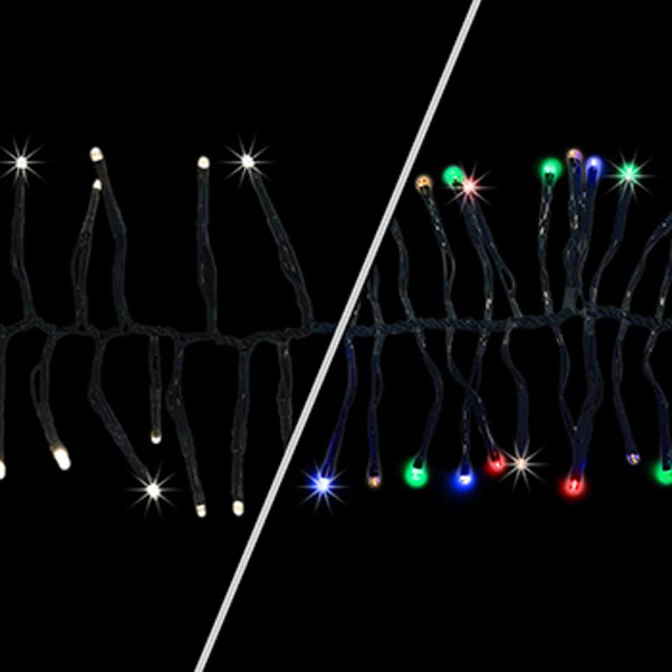 Cluster Sparkle Garland Light Set 250L - WW to Multi