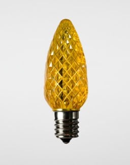 C9 Yellow/Gold Faceted Bulbs