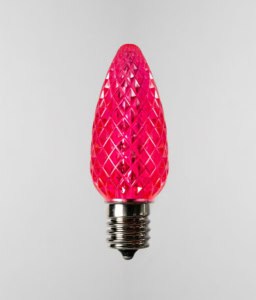 C9 Pink Faceted Bulbs