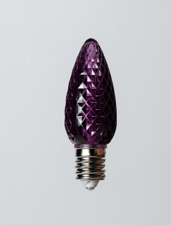C9 Purple Faceted Bulbs
