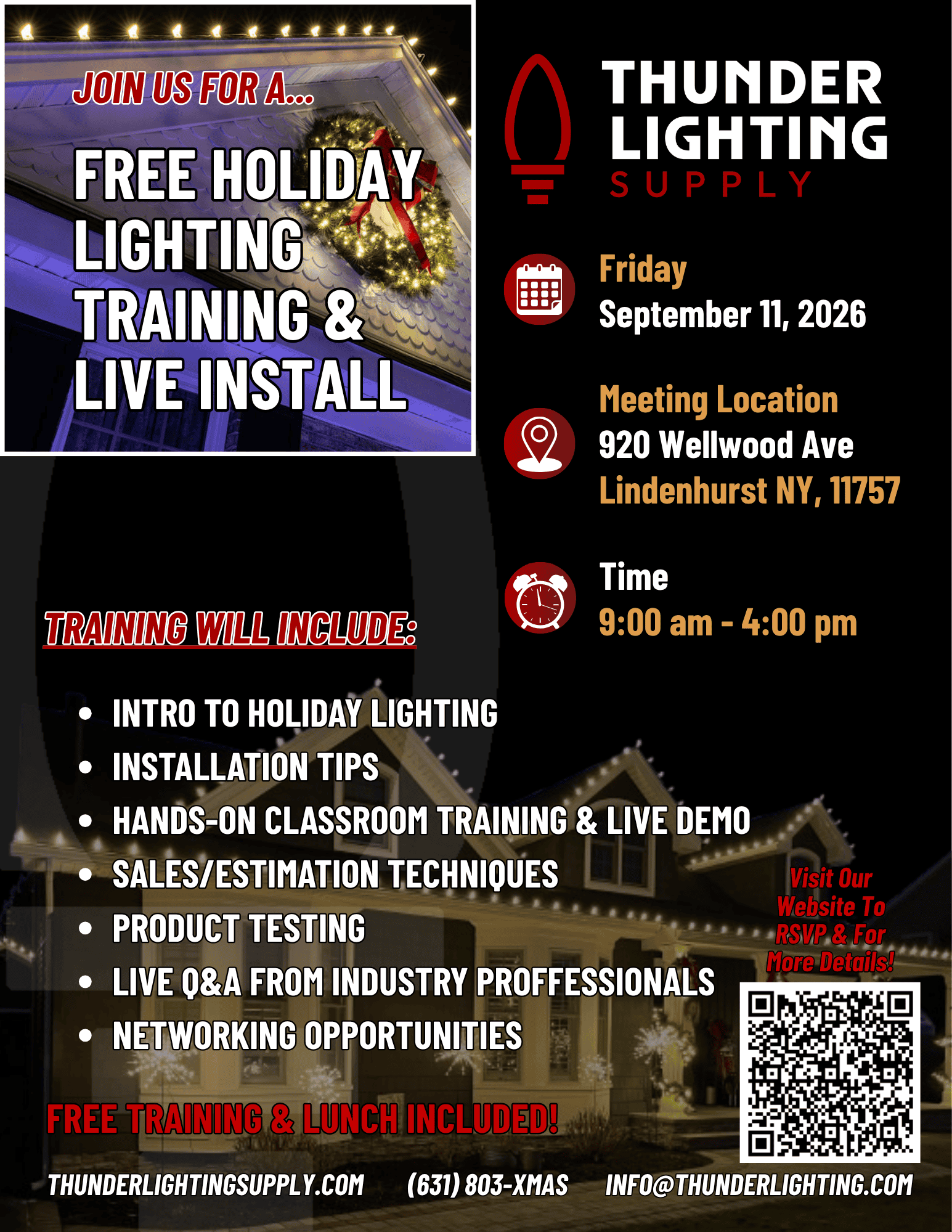 Holiday Lighting Training 9/11/26 10 Holiday Lighting Training 9/11/26