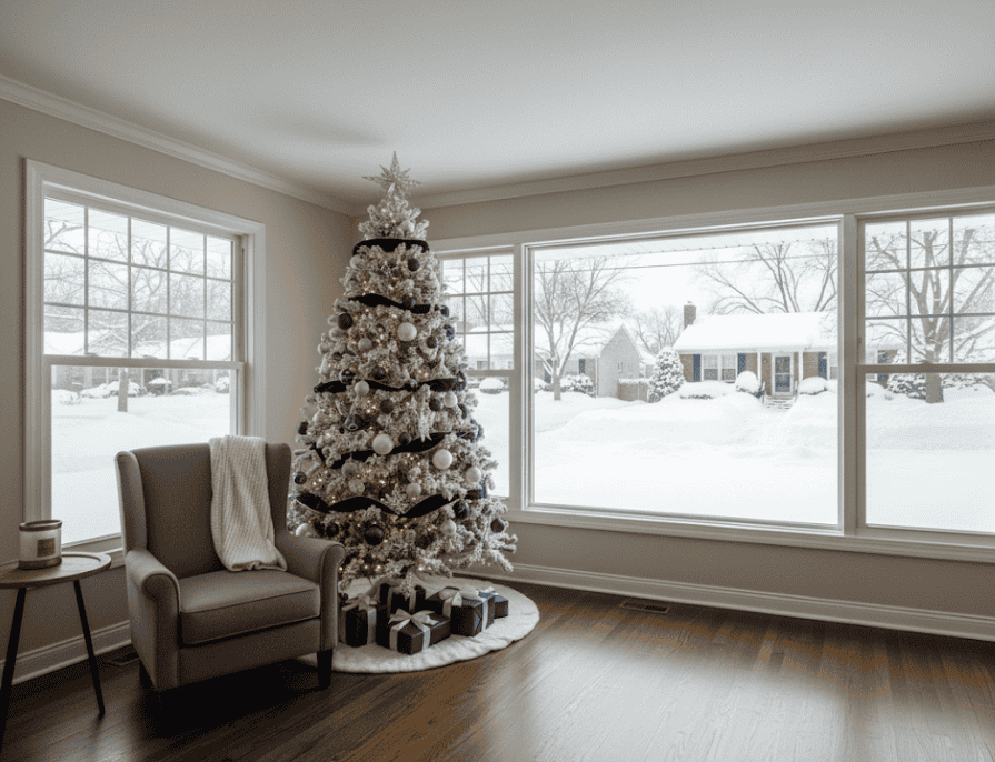 Blue Christmas Theme Ideas: Lighting, Decor, and DIY Projects 13 Navy blue Christmas tree decor idea