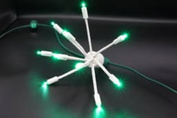 C9 LED Glitzer Green
