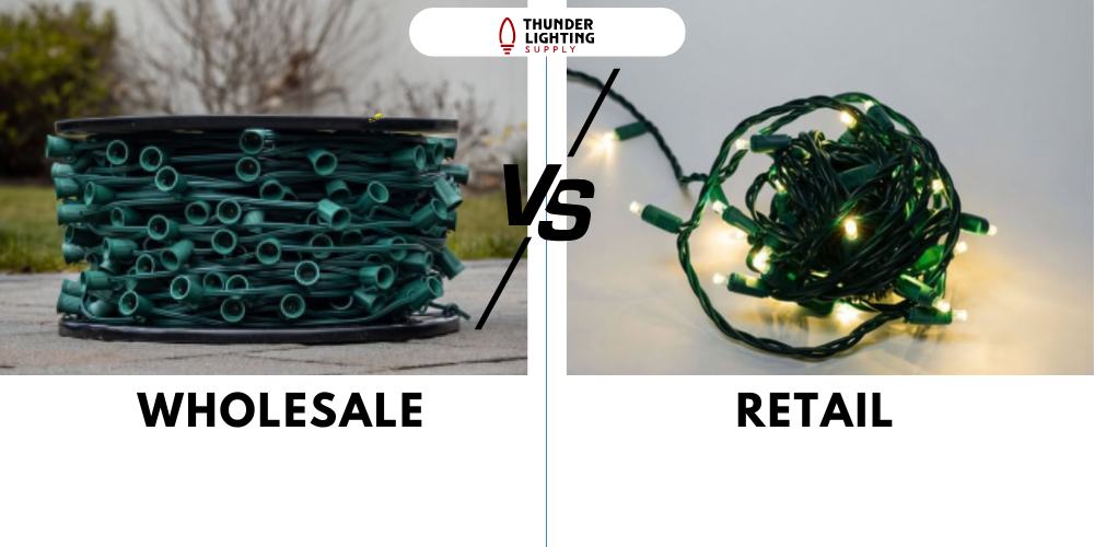 wholesale versus retail lighting supply