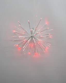 16" Warm White/ Red Spritzer