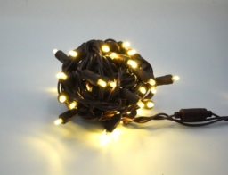 Warm White 5mm w/ Brown Wire 50L 4"-6"-4" - Image 2