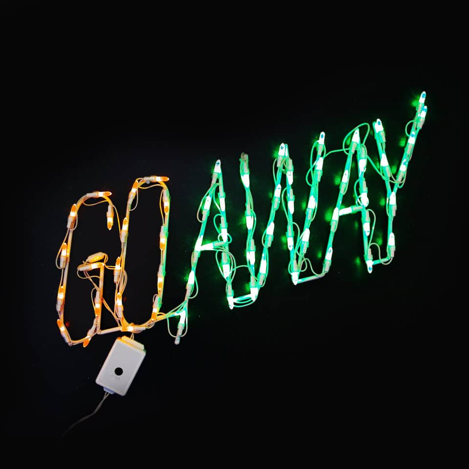 go away wire frame