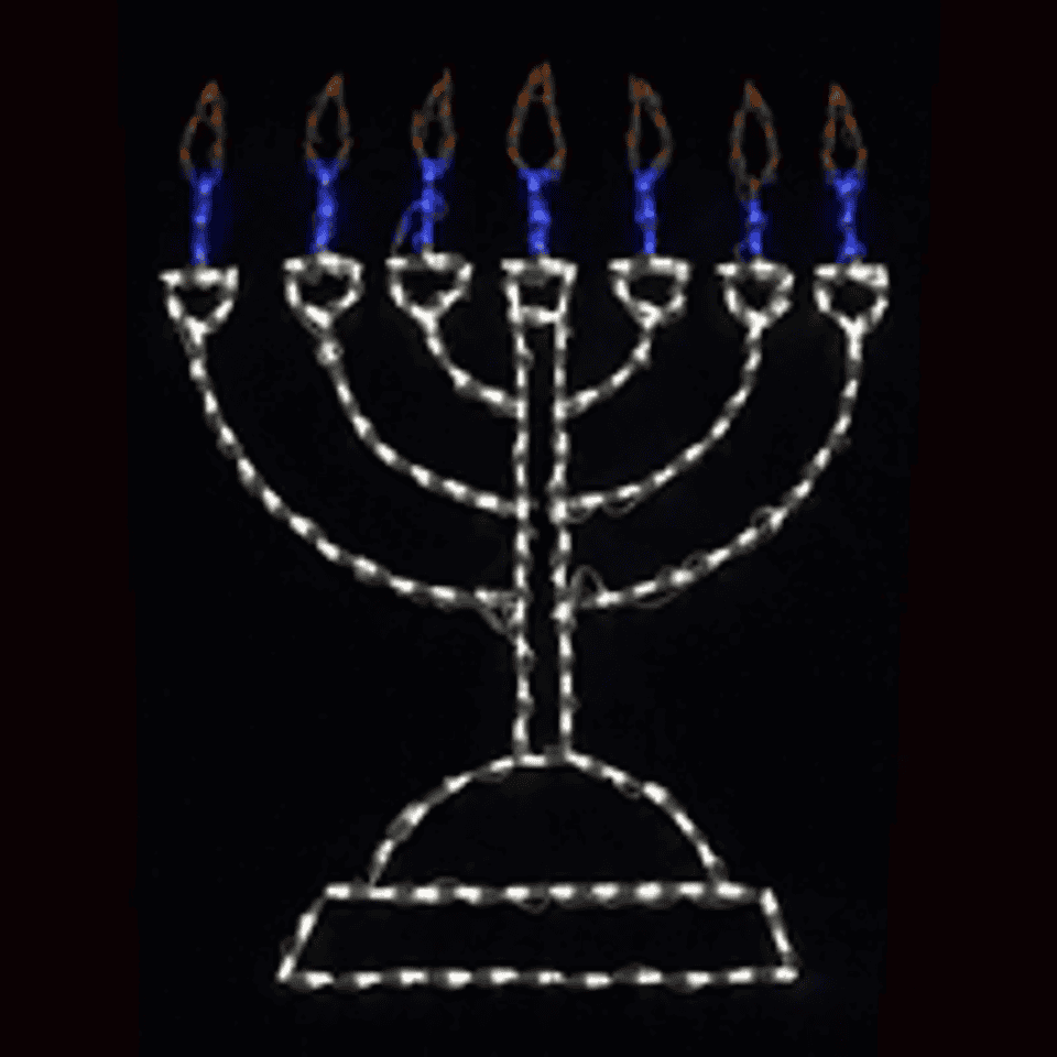 Menorah 55" H x 45" W Wire Frame