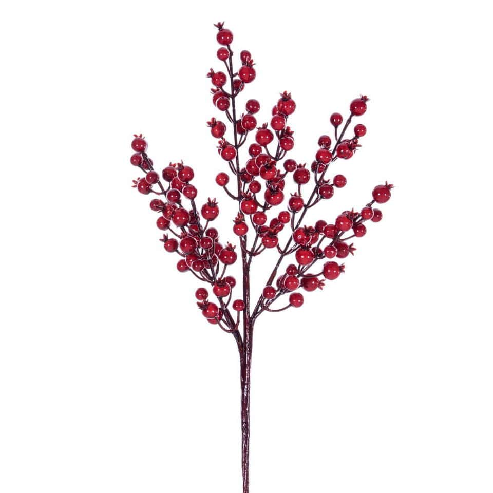 Ornament Red Crab Apple Mixed Berry Pick 6/Bg 12"