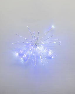 24" Pure White and Blue Spritzer