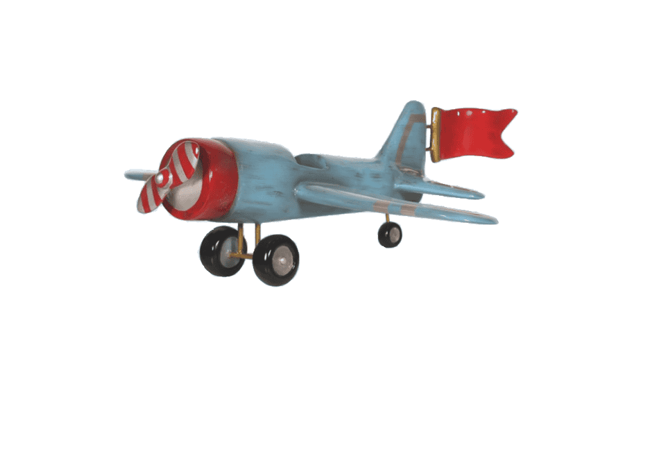 Fiberglass Decor Toy Airplane 37.2"L x 40.4"W x14"H