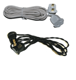 Extension cords and power adapters for commercial lighting applications.