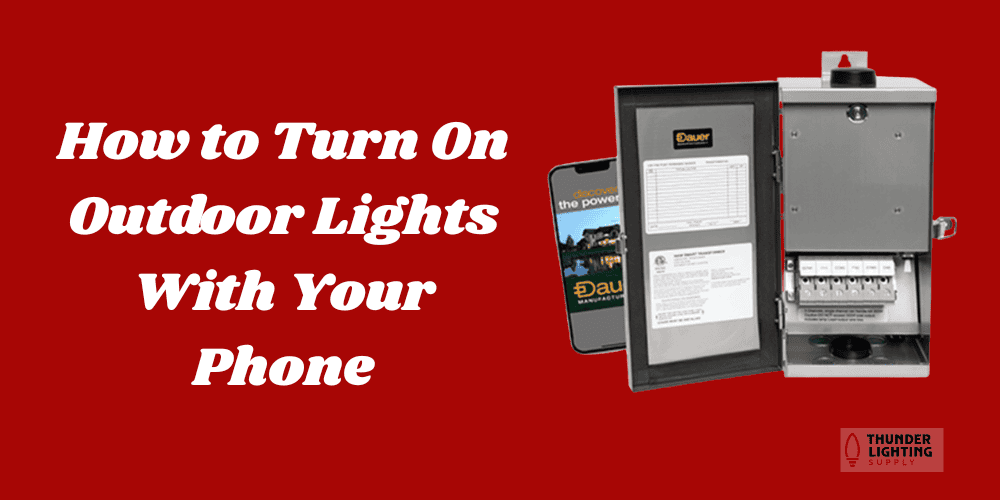 how to turn on outdoor lights with your phone