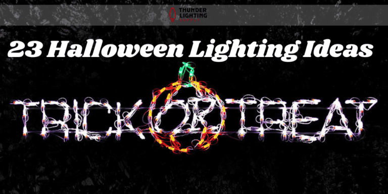 View of 23 Spooktacular Halloween Lighting Ideas (Easy & Quick)