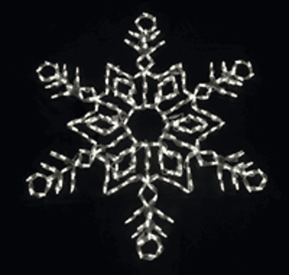 Snow Crystal Snowflake 42" Wire Frame