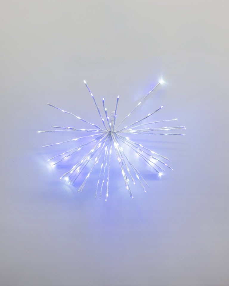 16" Pure White and Blue Spritzer