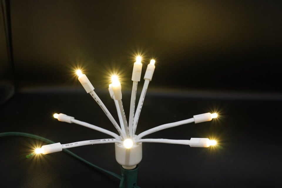 C9 LED Glitzer Warm White