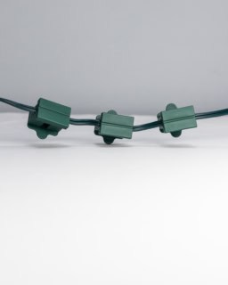Zip Cord Green 25' w/ 3 Inline Female Plugs Every 4' - Image 6