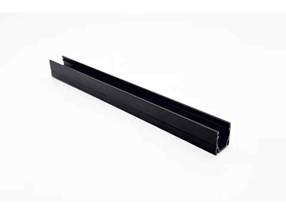 LumienARC, Rigid, 5ft Channel Black W/Glare Shield
