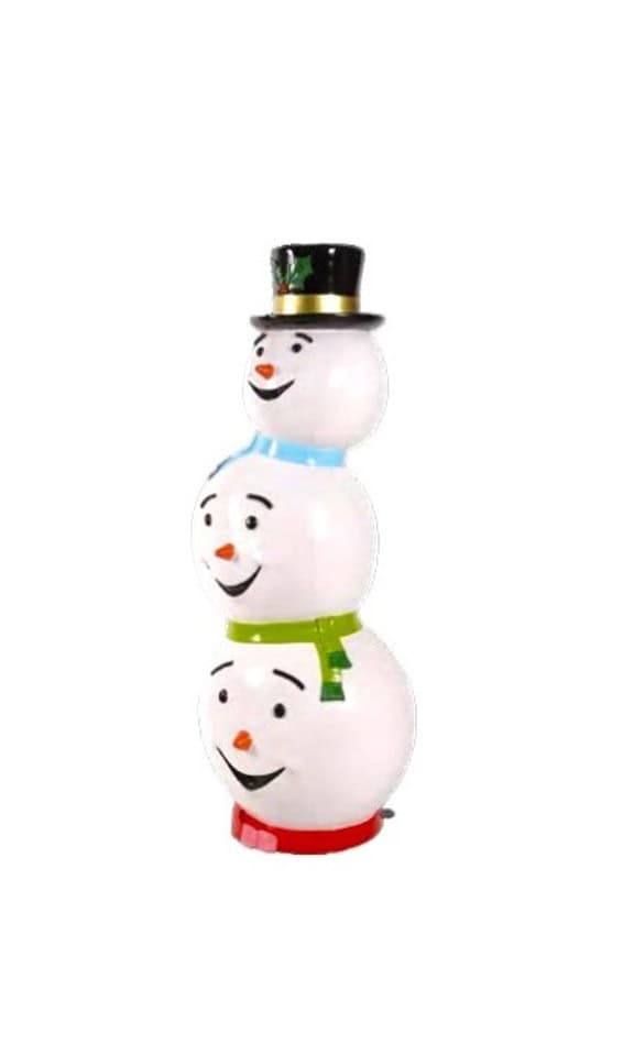 Fiberglass Decor Triple Headed Snowman 63.75"