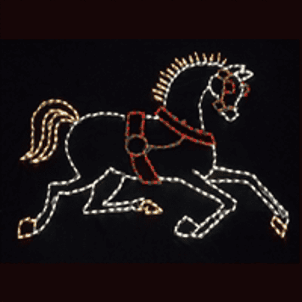 Victorian Horse 50" H x 45" W  Wire Frame