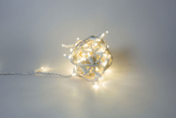 Warm White 5mm w/White Wire 70L 4" - Image 2