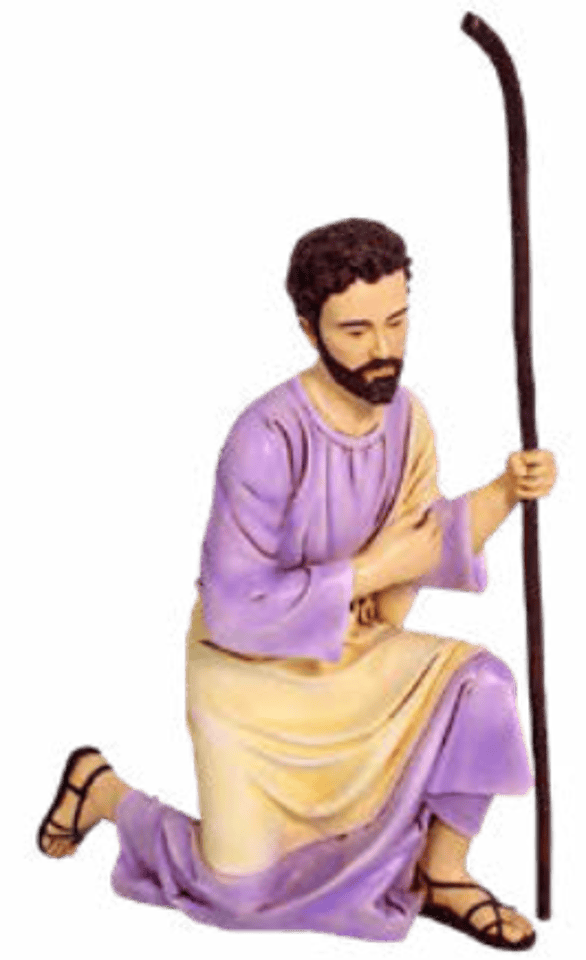 Fiberglass The Nativity: Joseph (in color)