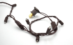 Warm White 5mm w/ Brown Wire 50L 4"-6"-4" - Image 4