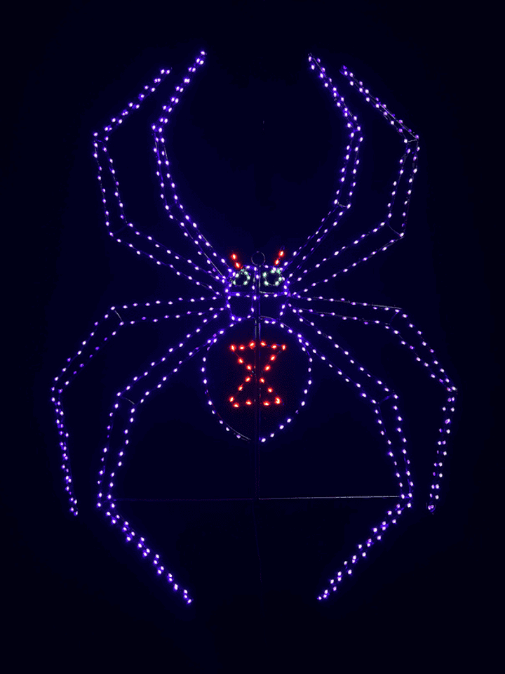Black Widow Spider - 48" Wire Frame Rice Light