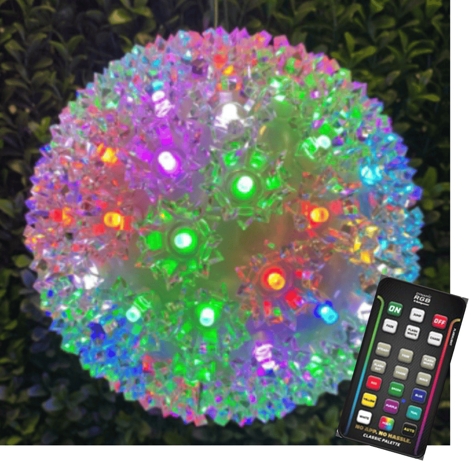 Sparkle Rgb Sphere/Orb 7.5"