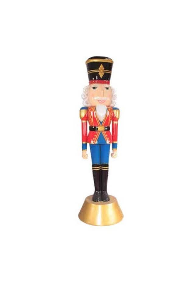 Fiberglass Decor Nutcracker Red and Blue 72"